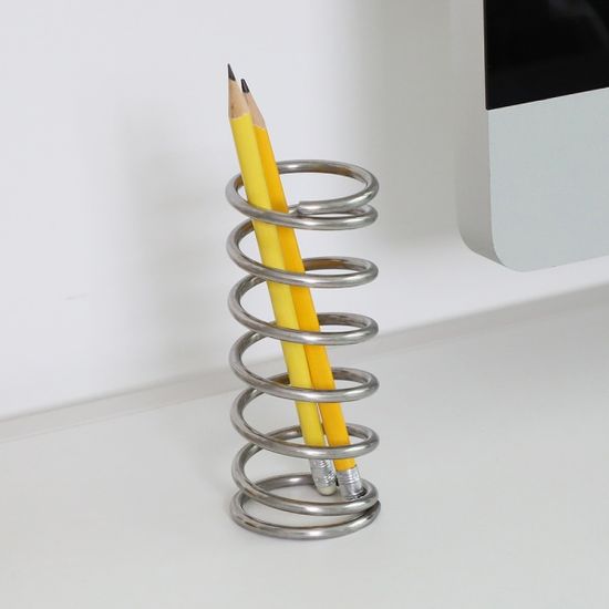 스테인레스 스프링 칫솔 다용도 수납 홀더