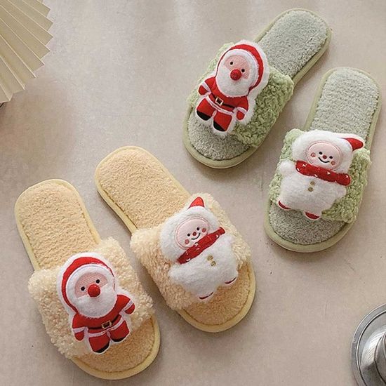 크리스마스 파티 따뜻한 실내용 슬리퍼 집들이 선물[W