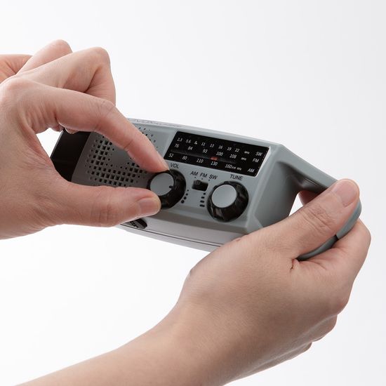 서바이복스 재난라디오 미니 재난용 크랭크라디오 