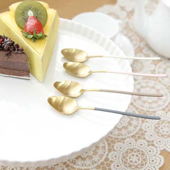 D14 케라미카 골드 티스푼 티포크(WFI381X)