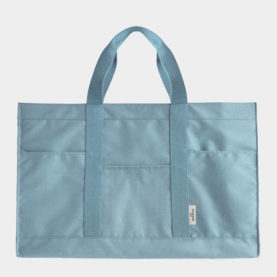 Floral Parkcation breezy blue -파크케이션 여행 토드백