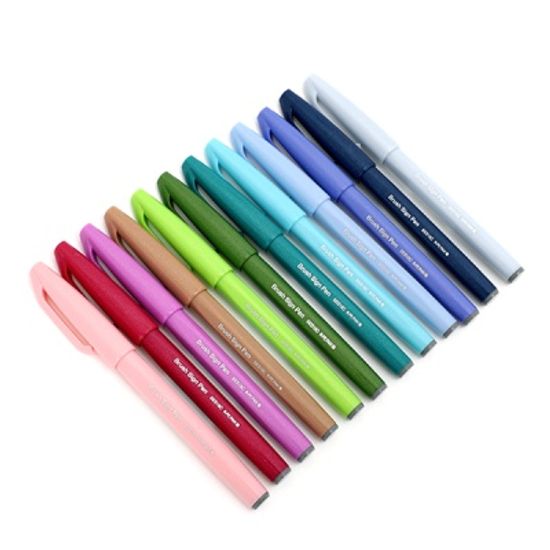NEW COLORS 펜텔 브러쉬 사인펜