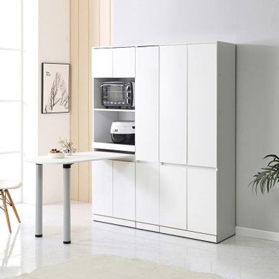 루블린 주방 식탁 렌지대+수납장 3종 세트 B (착불)