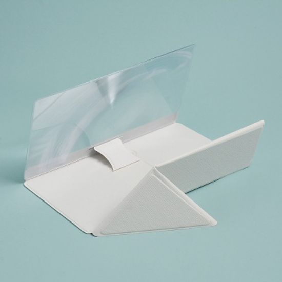 가죽커버 4배 스마트폰 확대스크린 화면돋보기