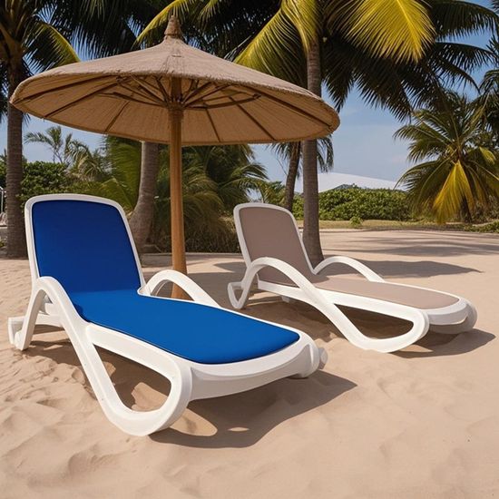 비치 야외 수영장 호텔 썬베드 의자02