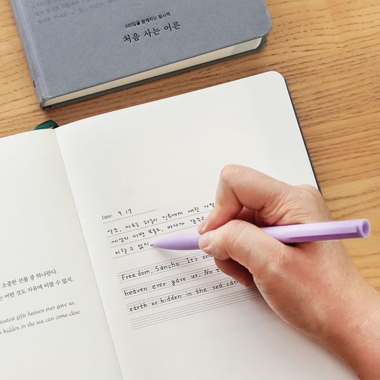 처음사는어른 필사책 독서기록장 만년필 노트
