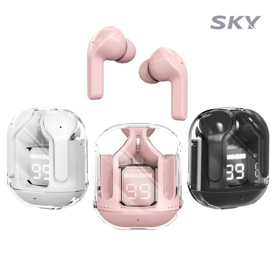 스카이 핏 퓨어 투명 LED 블루투스 5.4 무선 이어폰