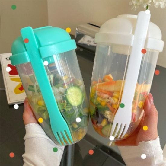 1L 대용량 휴대용 간편 샐러드 도시락통 텀블러4color