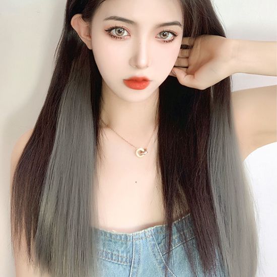 [언니네 가발] 그라데이션 브릿지 헤어피스 5p세트(애