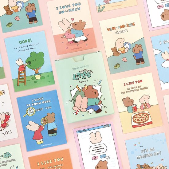 데이바이데이 카드 - Happy & Lucky Littles Series.1