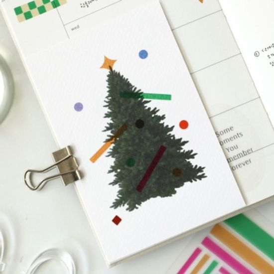 피그먼트 투명 스티커 - Square 8종 세트