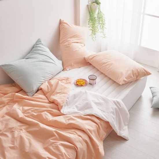 바닐라빌리지 헨트 순면 여름 차렵 베개커버 세트 Q