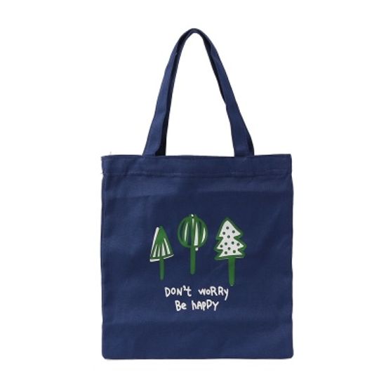 포레스트 에코백(다크블루)/보조수납 지퍼에코백