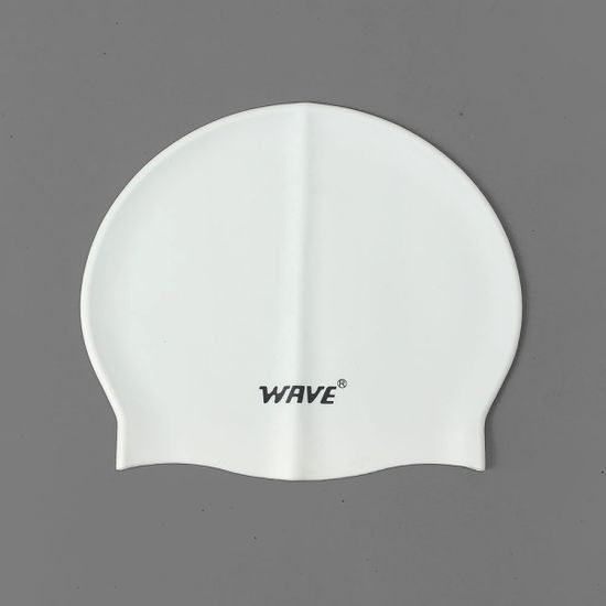 웨이브 실리콘 수영모 실내수영장 물놀이 수모 화이트