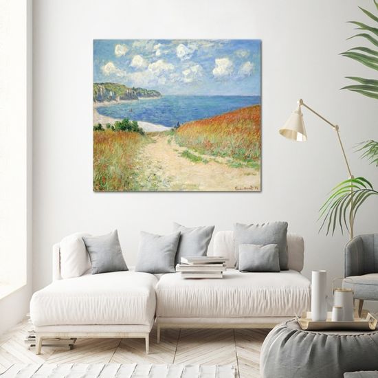 모네 그림 푸르빌 밀밭 거실 명화 액자 집들이선물