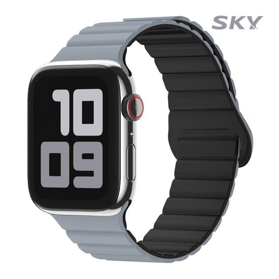 스카이 애플워치 마그네틱 실리콘 스트랩 10 9 8 SE 2