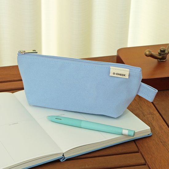 오첵 캔버스 삼각 펜케이스 펜파우치
