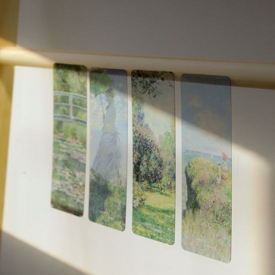 리코즈 명화 책갈피 4종 반투명 PP 감성 북마크 북