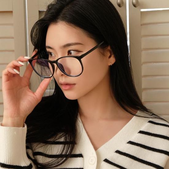 초경량 라운드 뿔테 블루라이트 차단안경 2color