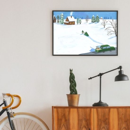 겨울준비(Art Print) / 일러스트 액자
