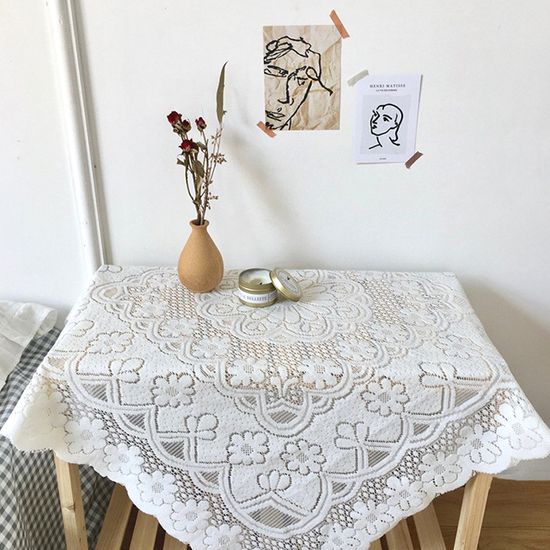 앤틱 빈티지 레이스 테이블 매트 테이블보 식탁보