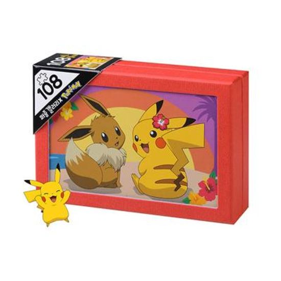 직소퍼즐 액자형 포켓몬 알로하 피카츄이브이 108피스