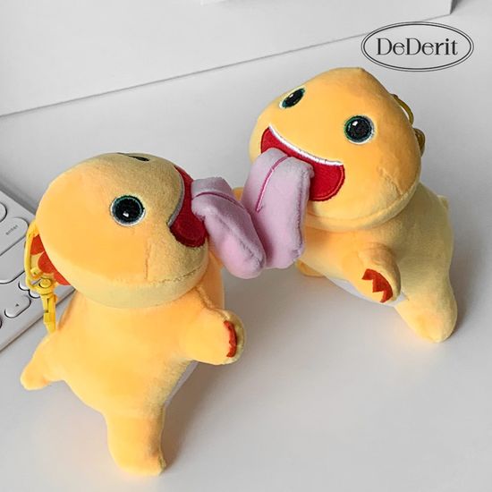 [데데리트]아기 공룡 메롱 자석 인형 열쇠고리 키링