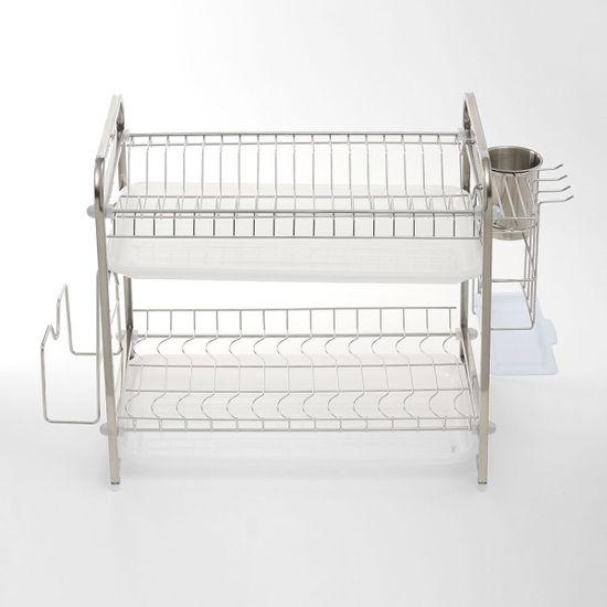 올인원 304스텐 2단 식기건조대 물빠짐 그릇건조대