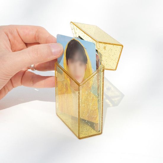 핑크풋 글리터포토카드케이스