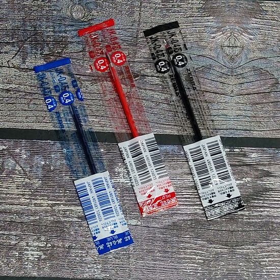 제브라 사라사클립 0.4mm 3색볼펜 리필심 JK-0.4 1개