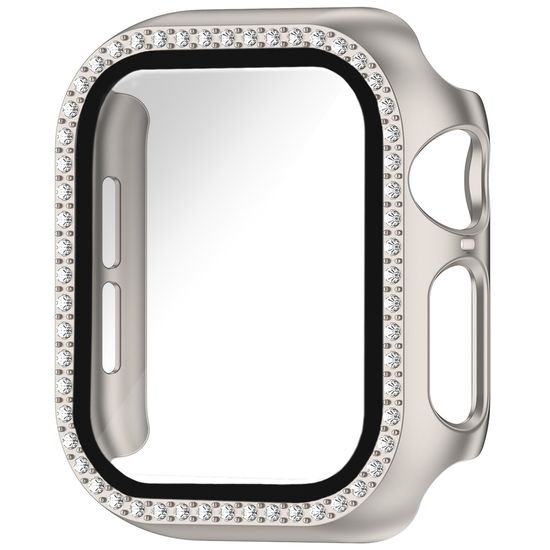 오늘도착|애플워치 강화유리형 큐빅 하드 케이스 액정