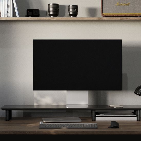 Ekeepment 코르크 원목 모니터 받침대 선반