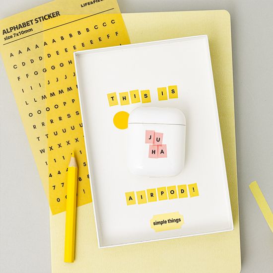 라이프앤피시스 알파벳 스티커 세트