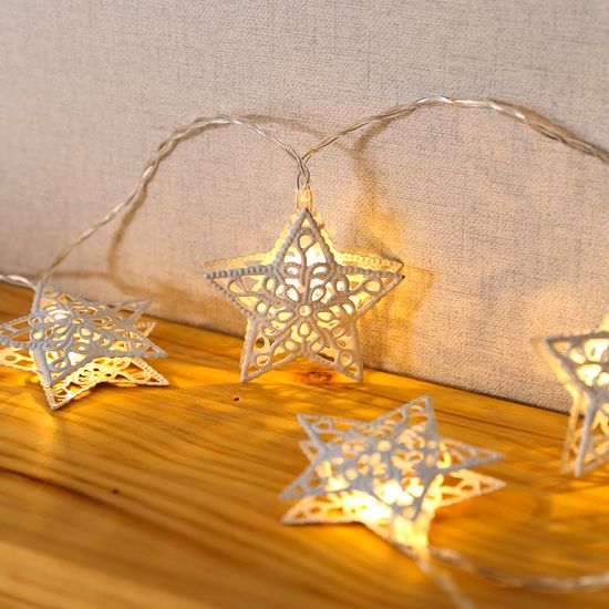 [도토로]20구 LED 화이트별 장식전구(웜색) (3.3M) (