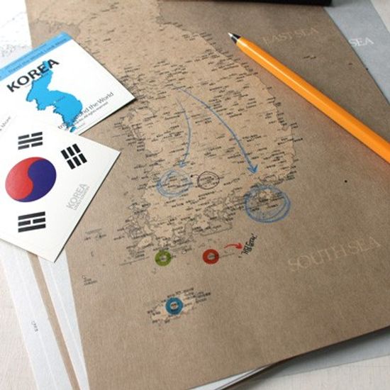 Korea Map Sketch