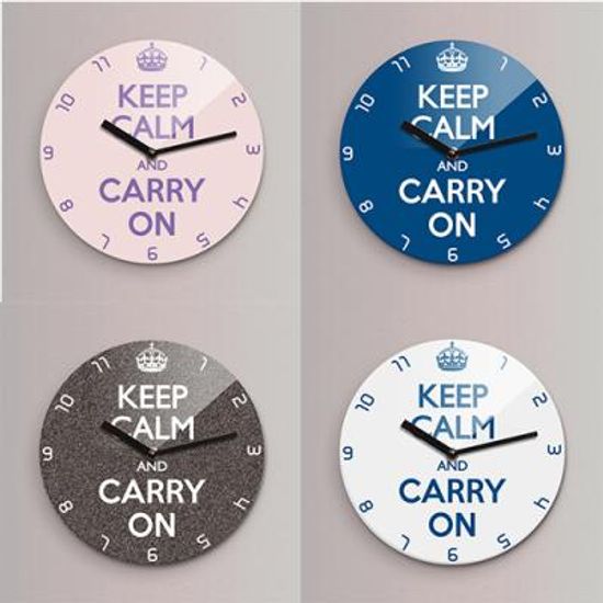 Reflex KEEP CALM 무소음벽시계(소) KYE220 6종
