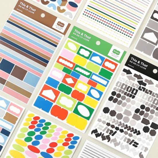 워너디스 디스앤뎃 투명 체킹 다꾸 스티커팩