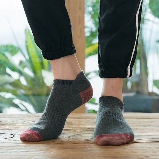 데일리 배색 포인트 남성 발목 양말(WC56808)