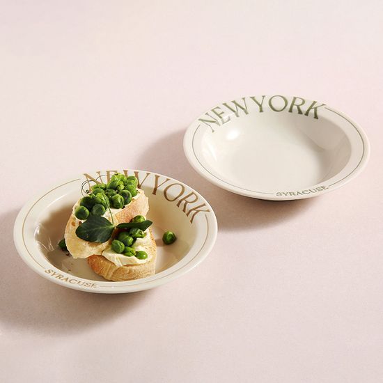 시라쿠스 레터링 깊은찬기 15cm 4p 세트 2color 택1
