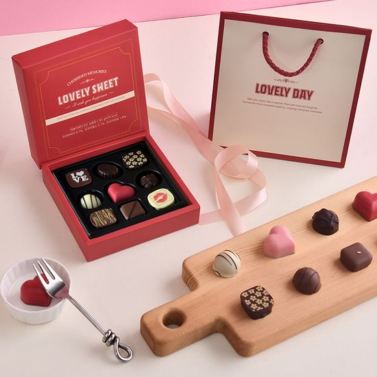 화이트데이 수제 초콜릿 선물 세트_러블리데이9구