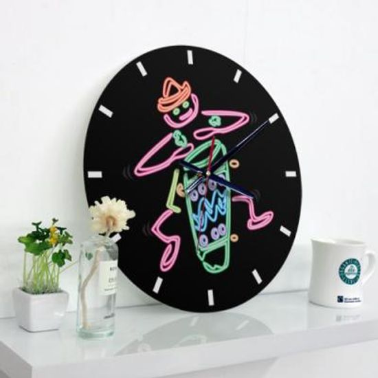ck671-신나는네온사인_인테리어벽시계