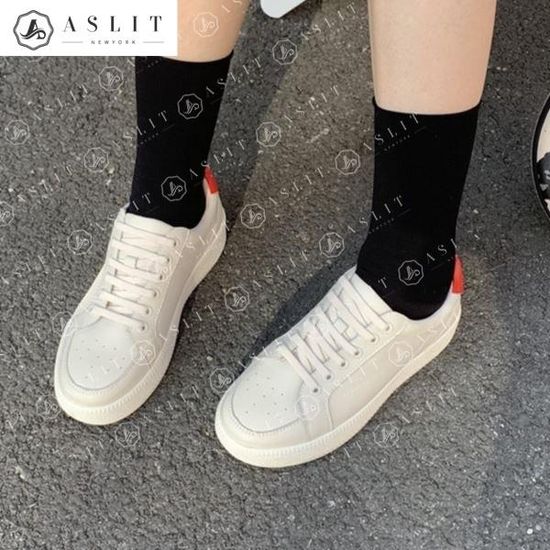 [애슬릿]천연 소 가죽 캐주얼 코디 여성 스니커즈