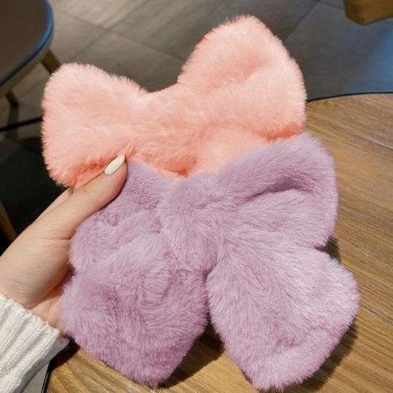 파스텔 보송 리본 헤어핀 헤어액세서리