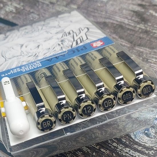 사쿠라 피그마 마이크론 망가 스킬 7본세트 M6B