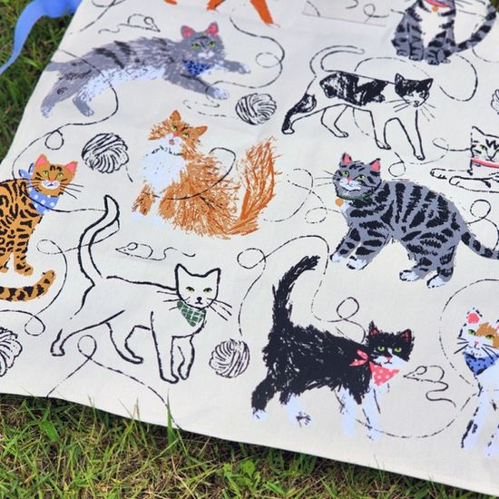 펠린프렌즈 고양이 면 앞치마