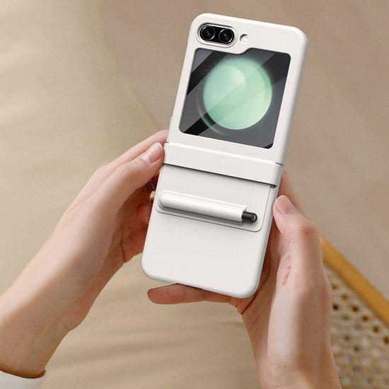 갤럭시 Z플립 5 4 3 펜수납 힌지 풀커버 가죽 케이스