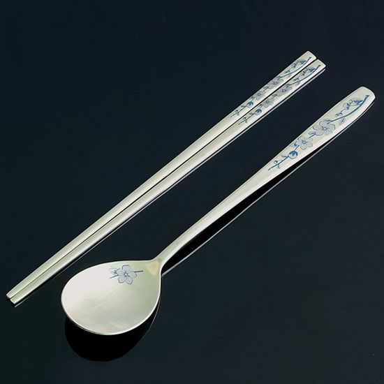 수저세트 수선화 티타늄 거북 부부수저세트(WF0D4AE)