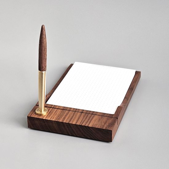 월넛 메모패드 트레이&볼펜 세트 MTP-201