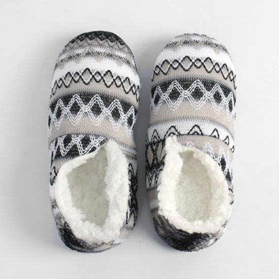 에스닉 겨울 덧신 털실내화(230~245mm) 3color