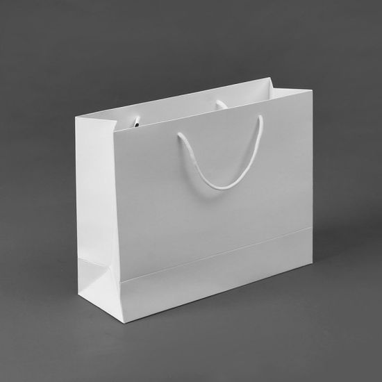 무지 가로형 쇼핑백(화이트)(28x20cm)/종이쇼핑백